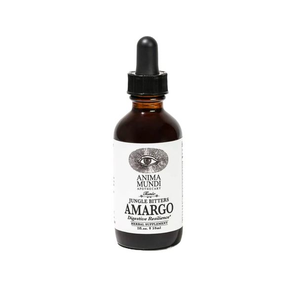 Anima Mundi Amargo Digestive Bitters - Herbal Digestive Bitters Tonic - Digestive Bitters for Cleansing - Liquid Liver Cleanse and Detox Drops with Organic Ingredients (2oz / 60ml)