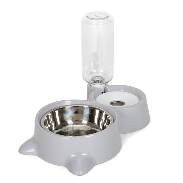 The Hydrapaws Automatic Pet Water Dispenser Plus Bowl: Eco-Friendly, Non-Electric, And High Capacity - Grey