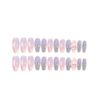 24pcs Beautiful Ribbon Nail Tips Long Nail Tips for Wedding, Party, Holiday, Dating, Prom, Daily Life