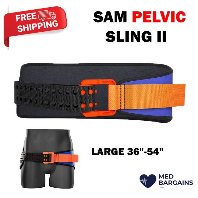 SAM Pelvic Sling II PS302-OB-EN Orange/Blue - Large 36-54"