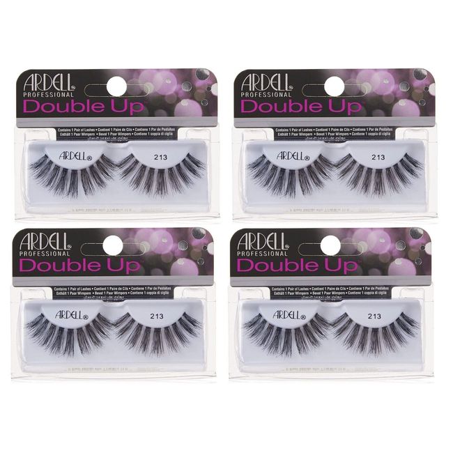 Ardell Individual False Eyelashes - 1 Pair - Double Up 213 (Pack of 4)