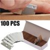 100pc Razor Blades Single Edge Extra Sharp Heat Treated Safety Knife Shaving
