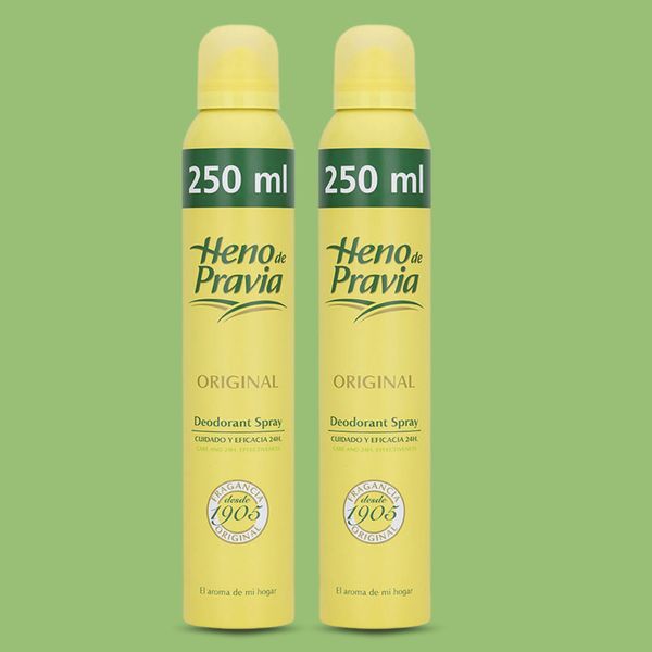 Heno de Pravia Deodorant Spray - Fresh Scent, 24HR Protection,8.4 fl oz (2-Pack)