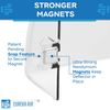 Vent Deflector - Redirect Airflow - Fits 10" to 14" Wide Floor, Wall, Ceiling...