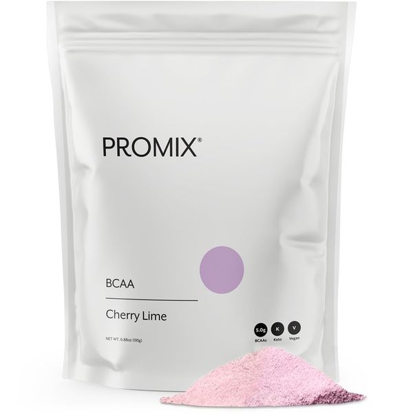 Promix BCAA Post-Workout Energy , Cherry Lime - Plant-Based Branched Chain Am...