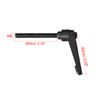 sourcing map M8 x 80mm Handle Adjustable Clamping Lever Thread Push Button Ratchet Male Threaded Stud Knobs Locking Rotating Screw Handles Quick Release Bolt Black 2pcs