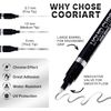 3PK Permanent Liquid Chrome Paint Pens Mirror Finish for Metal Plastic Model Rep