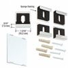 CRL 3061501 Brite Chrome Quartet Mirror Clip Set