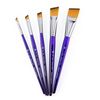 Royal & Langnickel Moderna Angular Brush Set for All Painting Mediums, 5pc