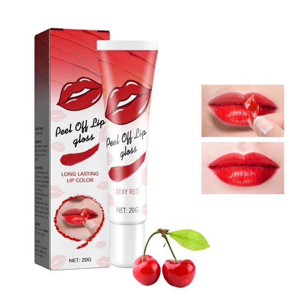 Peel Off Red Lipgloss, Magic Lippen Tattoo Lipstick, Peel Off Mask Lippenfärbung, Wasserfester Antihaft-Cup-Lippenstift-Lipgloss, Tear-off Lip Gloss, Magic Tattoo Lipgloss, Long Lasting Make-up #1