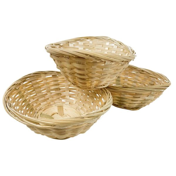 Bonka Bird Toys 3142 Pk3 Small Bamboo Basket Nests