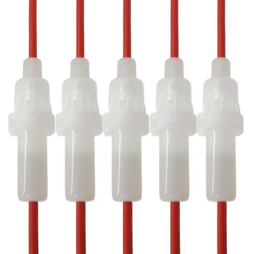 Audiofan Fuse Holder for Midgets, Φ0.2 x 0.8 inches (5.2 x 20 mm), Mini Tube, Fuse Socket, Set of 5
