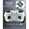 Joso Mobile Gaming Controller for iPad/iPhone/Tablet, Cloud Controller Remote Joystick for iOS/Android, Wireless Switch Controller with Macro Buttons/Hall-Rocker/Hall-Trigger - Starry Star White