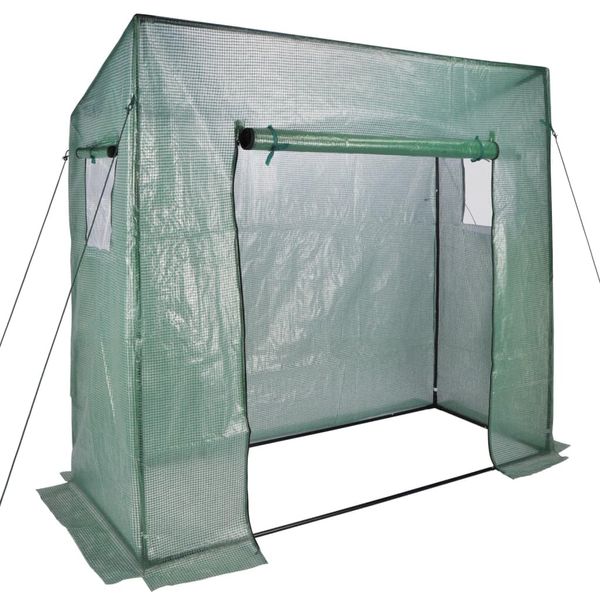 Greenhouse 200X77X148/169 2FENSTER Tomato Growhouse Greenhouse Cold Frame Garden Plants