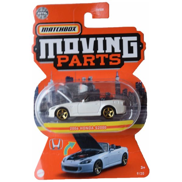 Matchbox 2004 Hon-da S2000, [White] Moving Parts 9/20