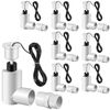 8 Pack SS2 Float Switch for Easy Installation, AC Float Switch with 3/4 Inch Adaptor and 6ft Wire, Water Level Accessory for HVAC System with Condensate Overflow Detection