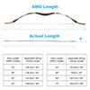 PATIKIL Bow String Replacement with 4 Nock Points for AMO 58", 14 Strands Traditional Long Bow Recurve Bowstring, Black