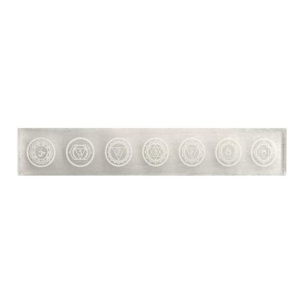 VIE Selenite Charging Plate, Design 01, 15x3cm