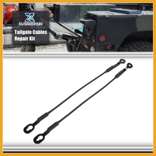 Partuto Pair Rear Tailgate Cables Lift Gate Support Straps Pickup for Chevy S10 1994-1998 2000-2004 38534 15683449 Replacement