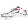 CDX Blocks: Flyer - 539 Pieces, Building Brick Set, Gravity Powered Roller Coaster Model, Promotes STEM Learning