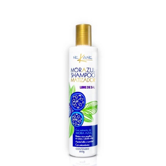 Nekane Mora Azul Shampoo Matizador Toning Shampoo Libre de Sal 300g