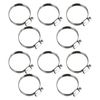 PremierTools W2 Stainless Steel Hose Clamps Clamping Range 32 to 50mm Width 12mm DIN 3017 Industrial Quality with Worm Thread