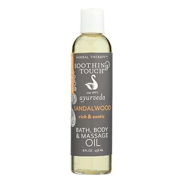 Soothing Touch  Bath  Body And Massage Oil Sandalwood  1 Each  8 Oz