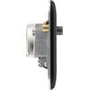 British General NFB67 Nexus Metal Triplex TV/FM/Sat Socket - Black Insert -Matt Black