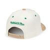 Mitchell & Ness NBA Cardinal Classic Snapback Cap Boston Celtics Cream