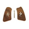 Walnut Texas Star Ruger SP101 Grip Inserts