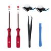 Switch Analog 3D Joystick Replacement & Repair Tool Kit for Switch/Switch OLED/Joy-Con/Switch Lite Controller, Mcbazel 2PCS Joysticks Tri-Wing & Cross Screwdriver Repair Tools -White