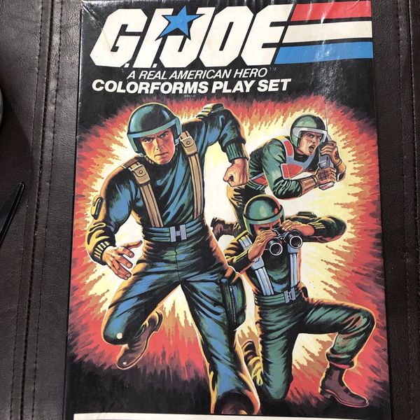 1982 GI Joe Colorforms Play Set  From The TV Series Cartoon Toy Playset