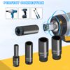 Meccion 3/8 Inch Drive Impact Socket 9/16 inch SAE, 6 Point Cr-Mo Deep Socket, 63mm Length