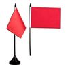 Flaggenfritze® Tischflagge Einfarbig Rot 10x15 cm