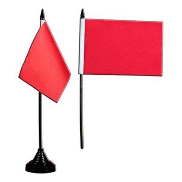Flaggenfritze® Tischflagge Einfarbig Rot 10x15 cm