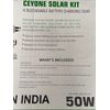 WAAREE WSBC-50 CEYONE SOLAR KIT w/30A CHARGE CONTROLLER & ROOFTOP BOX