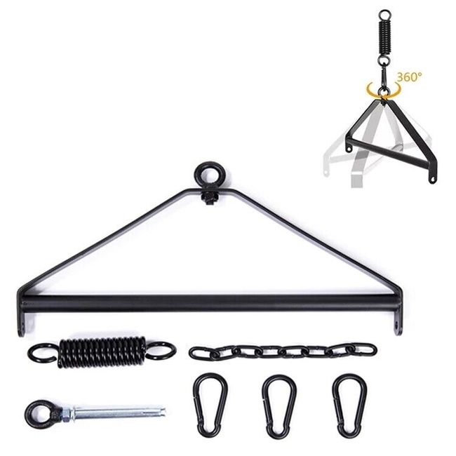 Black 360° Spinning Metal Triangle Frame Detachable Tripod Stents for Sex Swing