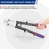 WORKPRO 18" Foldable Bolt Cutter Tri-Material Handle Chrome Vanadium Steel Blade