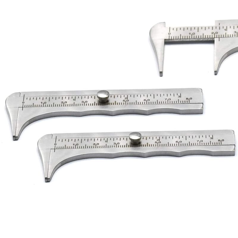 AAProTools 2-Piece 3-Inch Stainless Steel Vernier Caliper Pocket ...