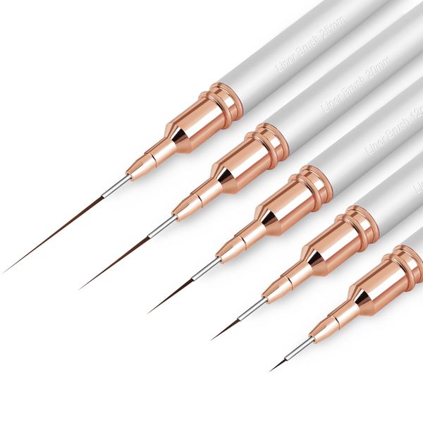 Nail Art Brushes (Sliver)