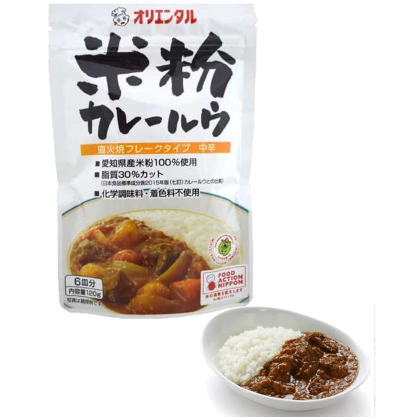 [Set of 3] Oriental Rice Flour Curry Roux 4.2 oz (120 g) x 3 Bags Set