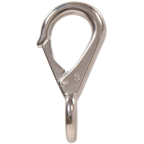 Hardware Essentials 852469 Round Fixed Eye Quick Snap Stainless Steel-3/4" x 3-1/4", Silver, 3 Piece