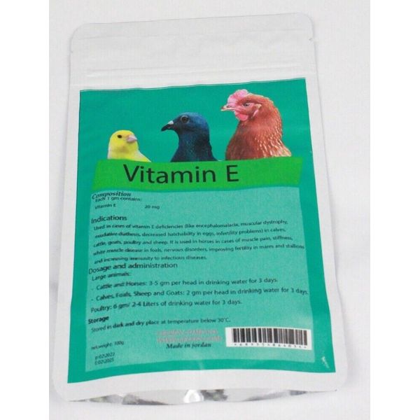 Poultry Chicken Vitamins E Vitamins powder Vitamins 100g Vitamins E 