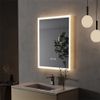 LED Illuminated Bathroom Mirror Wall Mounted Vanity Mirror Explosion-proof Smart