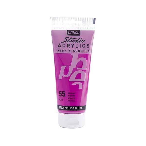 PEBEO 831-055 100 ml Studio Acrylic Paint, Azo Pink