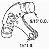 5-Pack Prime-Line Nickel Plated Adjustable Hinge Pin Door Stop Bumper MP10554