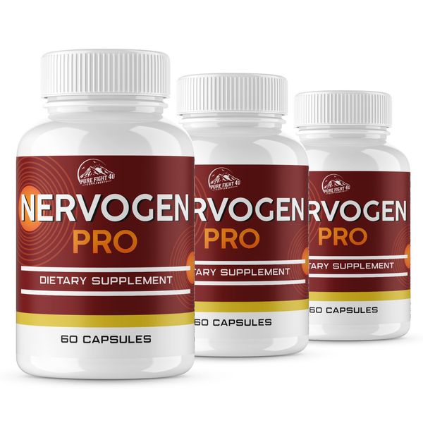 Nervogen Pro Dietary Supplement - 3 Bottles 180 Capsules