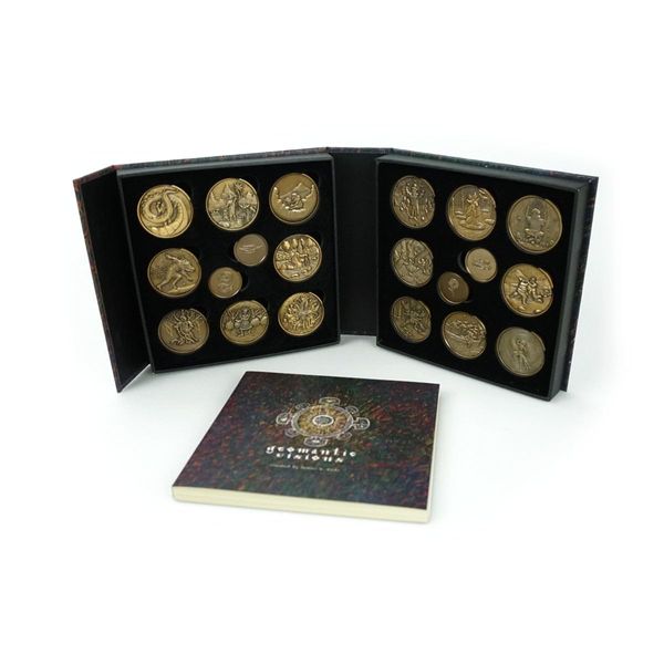 Geomantic Visions Geomancy Divination Coins Learning Tool in Keepsake Box with Guidebook by James R. EADS