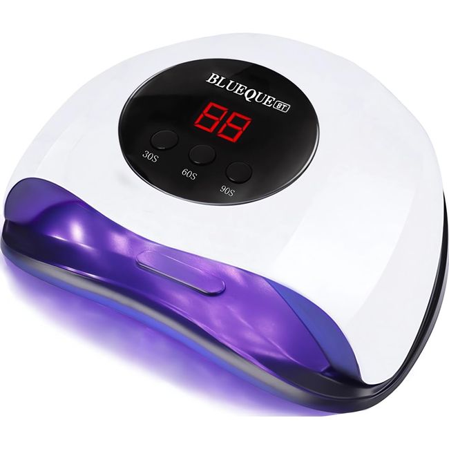 BIGBEAR UV Light for Nails, 48W UV LED Nail Lamp for Gel Polish, Fast Nail Dryer with Automatic Sensor, 3 Timer Setting, Small and Portable, LED Nail Light for Fingernail and Toenail Nail