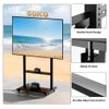 40" 45 55 60 65 70 75 80 86" Floor TV Stand LED Mount Bracket Height Adjustable